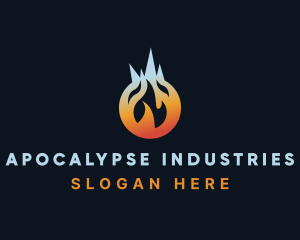 Industrial Heating Gas logo design