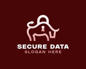 Bull Padlock Security logo