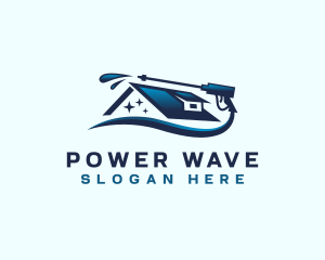 Power Washing Clean logo design