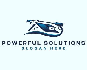 Power Washing Clean logo design