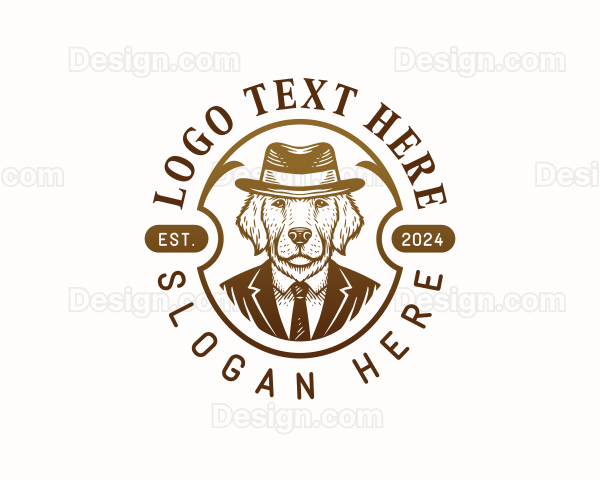 Dog Pet Grooming Logo