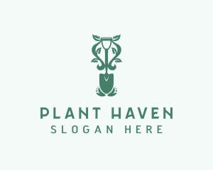 Plant Shovel Landscaping logo design