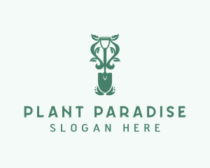 Plant Shovel Landscaping logo design