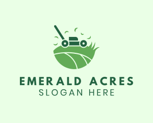 Lawn Mower Grass Yard logo