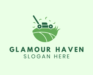 Lawn Mower Grass Yard logo