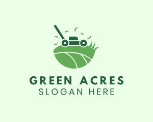 Lawn Mower Grass Yard logo