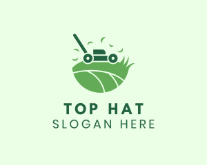 Lawn Mower Grass Yard logo design