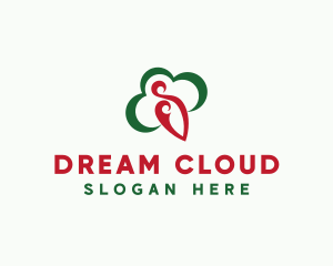 Chilli Spicy Cloud logo design