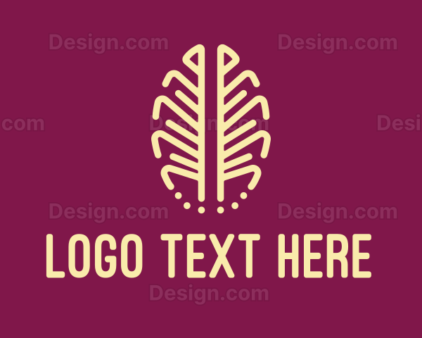 Exotic Plant Leaf Logo