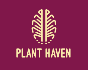 Exotic Plant Leaf logo design