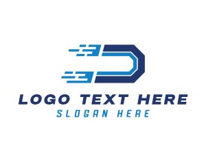 Fast Business Letter D logo