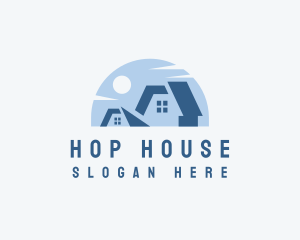 Residential House Roof logo design