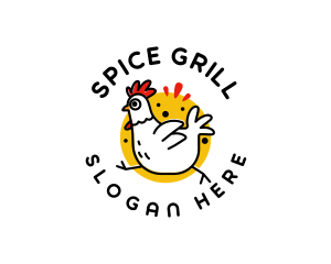 Chicken Diner Restaurant logo design