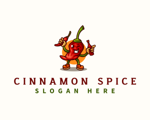 Spicy Chili Sauce logo design