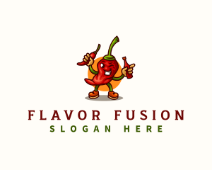 Spicy Chili Sauce logo design