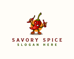 Spicy Chili Sauce logo design