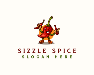 Spicy Chili Sauce logo design