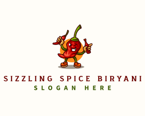 Spicy Chili Sauce logo design