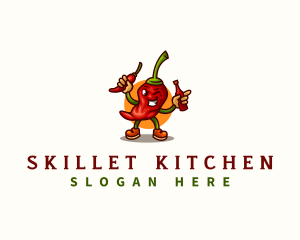 Spicy Chili Sauce logo design