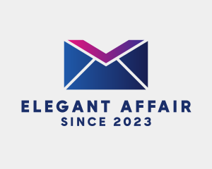 Mail Envelope Letter V logo