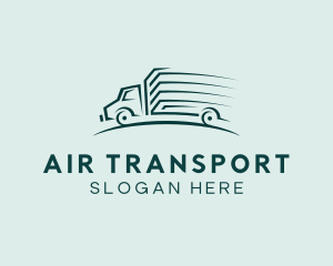 Delivery Truck Transport logo design