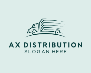 Delivery Truck Transport logo design