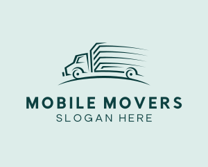 Delivery Truck Transport logo design