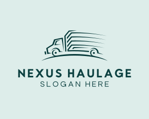 Delivery Truck Transport logo design