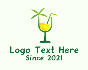 Tropical Cocktail Drink  logo