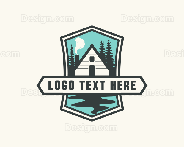 Outdoor Forest Cabin Logo