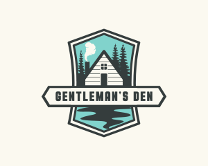 Outdoor Forest Cabin logo design