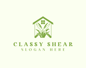 Green House Gardening Shears logo design