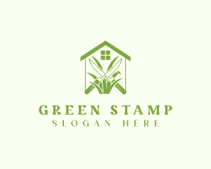 Green House Gardening Shears logo design