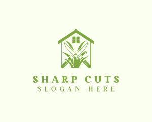 Green House Gardening Shears logo design