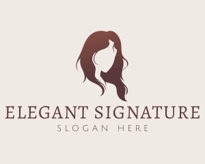 Elegant Woman Hair logo design