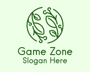 Organic Eco Plant Logo