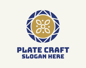 Ceramic Plate Pattern logo design