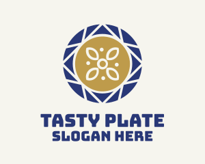 Ceramic Plate Pattern logo design