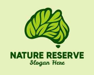 Natural Australia Eco Leaves  logo design