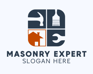 House Fixer Maintenance  logo design