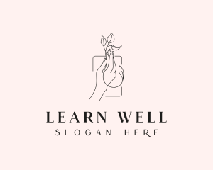 Beauty Wellness Florist logo design