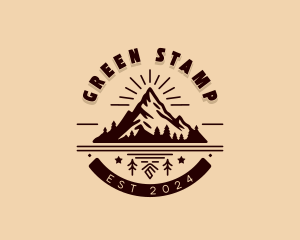 Mountain Hiking Adventure Logo