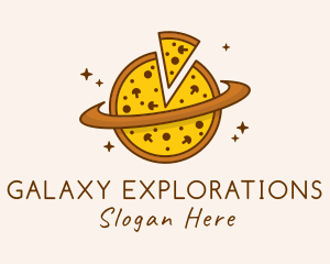 Mushroom Pizza Planet logo design