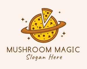 Mushroom Pizza Planet logo design