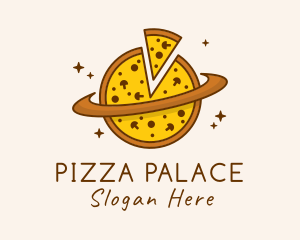 Mushroom Pizza Planet logo design