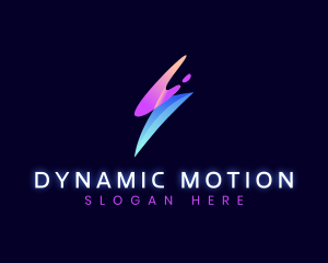 Motion Electric Lightning Bolt logo design