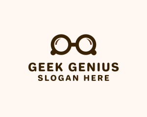 Coffee Geek Eyeglasses logo design