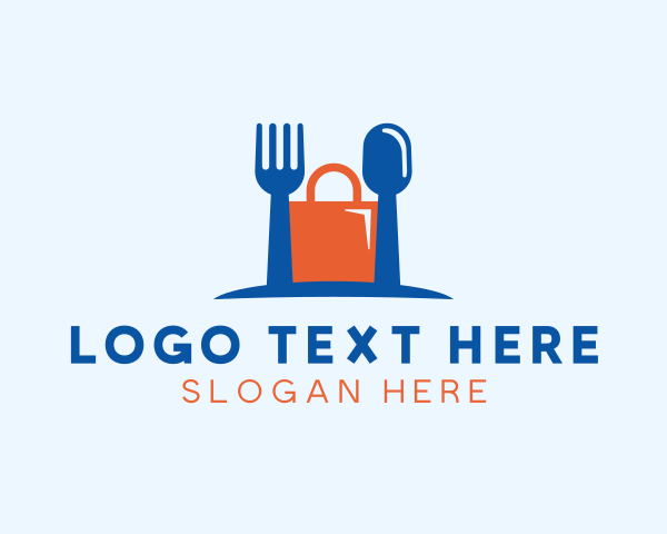 Fork Spoon Shopping Bag logo