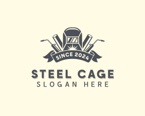 Industrial Steelworks Welder logo design