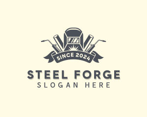 Industrial Steelworks Welder logo design